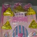WERNNSAI Princess Castle Piata - Princess Birthday Party Decorations Pink Princess Piata with Blindfold and Bat for Birthday Girls Family Game Princess Theme Birthday Party Supplies 16.4 x 12.4
