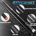 Carbon Fiber Pool Cue Stick 58" Professional Pool Sticks for Adults Full Carbon Technology Low Deflection Pool Cue Billiard Cues with 12.5mm Tip