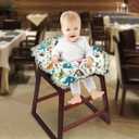 Shopping Cart Cover for Baby, High Chair Cover, Cart Cover for Babies, Kids& Toddlers, Portable 2-in-1 Design, Includes Free Carry Bag for Market and Resturant Use(Cute Zoo)