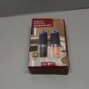 CIRCLE JOY Gravity Electric Salt and Pepper Grinder Set Automatic Salt and Pepper Grinder Set with LED Light, Battery Operated, Adjustable Coarseness, Large Capacity, for Home Kitchen BBQ, 2 Pcs