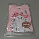 Girl Boy Pumpkin Ghost Pullover Long Sleeve Cute Spooky Tops Halloween Sweatshirt (Pink)