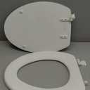 Mayfair 144ECA-000 White Elongated Traditional Wood Toilet Seat