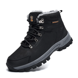 Jinta Shoes Mens Womens Winter Snow Boots Hiking Climping Booties Warm Waterproof Fur Lined Non Slip Leather Ankle US 4-14.5 Size 39
