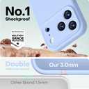 LOVE 3000 Designed for iPhone 17 Pro Max Case, Premium Silicone [Compatible with Magsafe][Soft Anti-Scratch Microfiber Lining] Shockproof Protective Phone Case for Men Women 6.9", Light Blue