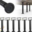 Under Bed Metal Support Legs, Adjustable Height Bed Frame Support Leg, Bed Slat Support Leg for Heavy Duty/Wooden/King/Queen Bed Frame (7"-12.6" (6pcs))