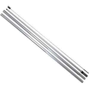 15 Foot Hybrid Feather Banner Pole For Flutter and Windless Flags, Silver