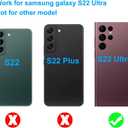 5pcs OEM New Rear Camera Glass Lens Replacement for Samsung Galaxy S22 Ultra with Adhesive Preinstalled Installation Manual and Repair Tools Kit (for S22 Ultra)