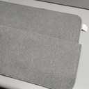 Bosap Bath Mat,Ultra Thin Bathroom Rugs,Rubber Bath Mats for Bathroom,No Slip Bath Rugs,Quick Dry,Machine Washable,Low Pile,Absorbent,Shower Outside,Sink,Home Decor Accessories.Grey,2'x3'(24x36inch)