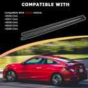 ZONFANT Car Outer Door Window Molding Trim Weatherstrip Seal Belt Front LH and RH Compatible with Honda Vehicle 2016-2020 Civic 2 Door, Replace#72410-TBG-A01 72450-TBG-A01