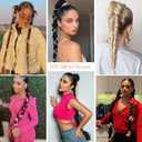 SEIKEA Upgraded Long Braid Ponytail Extension with Elastic Tie Straight Sleek Wrap Around Braid Hair Extensions Ponytail Dark Brown with Copper Highlights 34 Inch (After Braided 30 Inch)
