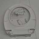 Toilet Seat Round Soft Close16.5'', Toilet Lid Slow Close Quiet No Slam, Easy Installation & ReleaseSafe PP Material Easy Clean, Comfortable Ergonomic Design, 2 Years Support, White Plastic