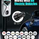 Level 2 EV Charger 48 Amp, 11.5KW 240V Electric Car Charger, NEMA 14-50 Plug, J1772 25' Cable, RFID Card, Smart App (WiFi), Smart Electric Vehicle Charging Stations with UL, ETL Certified EVSE