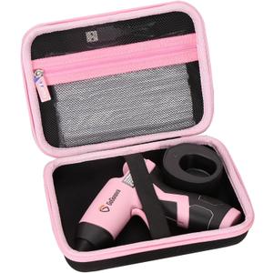 Hard Travel Case for GoGonova Cordless Glue Gun, Waterproof Carrying EVA Case Compatible with GoGonova 4V Cordless Hot Glue Gun,Pink, CASE ONLY