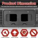 License Plate Bracket Accessories for Ford F250 F350 F450 F550 Super Duty 2011 2012 2013 2014 2015 2016, Front Bumper License Plate Holder Replacement Frame Black Mount