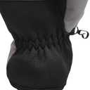 Heat Logic Thermal Winter Gloves, Touchscreen Compatible with Fleece Lining For Cold Weather, Water-Resistant Hiking Gloves (Gray, M)