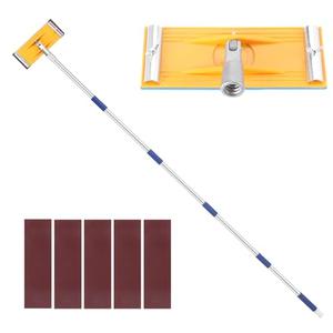 Pole Sander For Drywall,Sanding Pole,31-74-inch Manual Hand Drywall Sander with Extension Pole. Perfect for Painting, Complete with 5pcs Sanding Sheets (60, 100, 180, 240，320Grit)