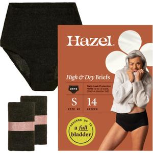 Hazel Disposable Womens Underwear, High-Waist Pull-Ups for Postpartum & Incontinence, Small, Ultra-Thin, 14-Count (1-Pack)