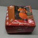 JOIEDOMI 6FT Thanksgiving Inflatables Turkey on Pumpkin Outdoor Decorations, Light Up Inflation Turkey Pumpkin with LED, Happy Thanksgiving Blow Ups for Outside Decorations Yard Garden Lawn Party