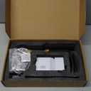 Touchless Bathroom Faucet Automatic Motion Sensor Sink Faucets with 3 Hole Cover Plate and Temperature Mixer, Black Motion Activated Hands-Free Basin Smart Commercial Faucet Single Hole BODQEMR