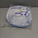 T-Shaped Silicone Door Weather Stripping for Side, 1.97 in x 40 Ft Door Draft Stopper Shower Seal Strip for Door Frame & Windows and Shower Sweep Gaps(White)