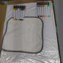 PigPotParty Acrylic Magnetic Chore Chart for Kids, 12"x16" Reward Responsibility Chart, Chores Checklist, 2 Weekly Dry Erase Fridge Board for Teens Adult Family Multiple Kids, w/ 12 Markers & Towel