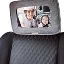 GoldBug Soft Sided Rear & Forward Facing Safety Mirror for Baby & Toddler - Shatter Resistant - Jumbo Baby Car Mirror