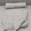 Love's cabin 100% Cotton Muslin Blanket, 6 Layer Lightweight Breathable Gauze Twin Size Blanket 60 x 80 Inches, Soft Summer Blanket for Bed or Couch, Light Grey