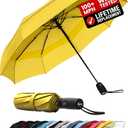 Repel Umbrella Windproof Travel Umbrellas for Rain - Easy Auto Open Close, Durable & Compact Umbrella, Strong Fiberglass Frame, Waterproof Canopy - Backpack, Purse, Portable Umbrella for Travel