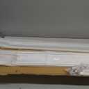 Double Row Curtain Track Ceiling Mounted, Silent Heavy Duty Curtain Track System, Sliding Rails for Curtains, Room Divider for Bedroom Living Room Hospital (Track Ships in Sections with Connectors) (1.9m(6.2ft ), White)