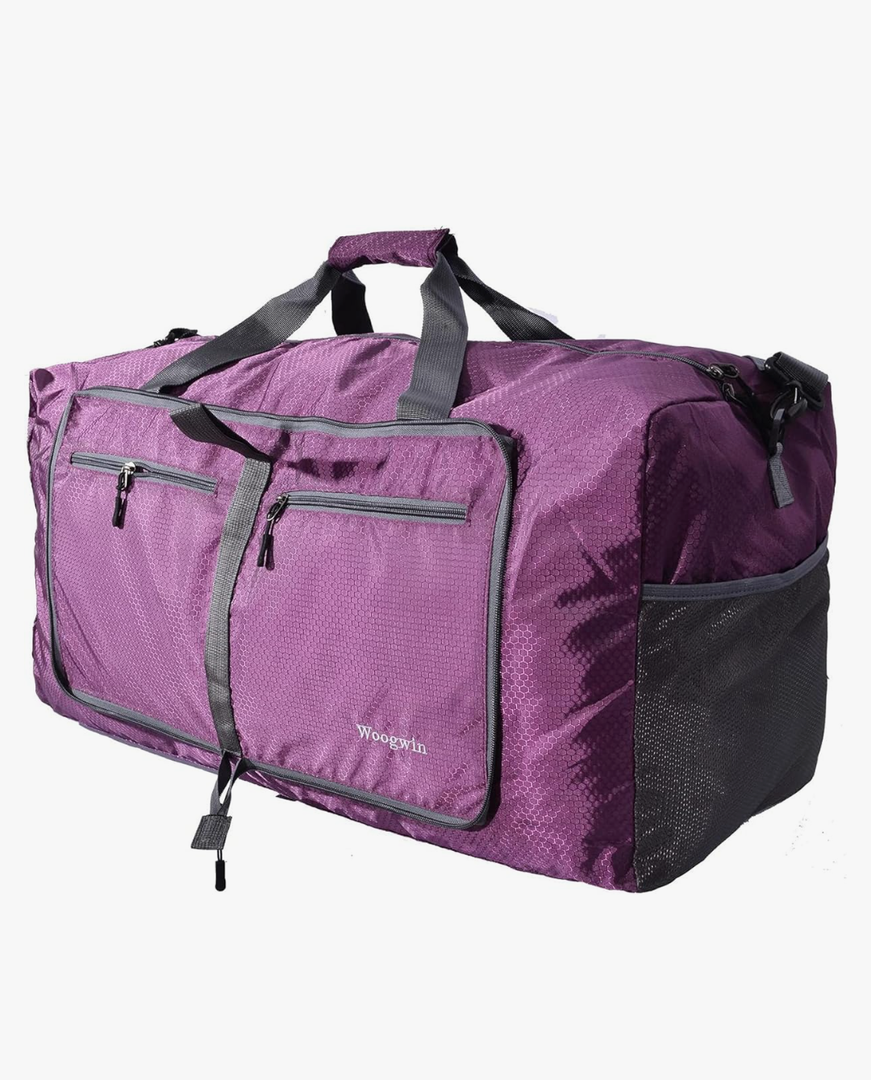 Woogwin Travel Duffel Bag Large Foldable Waterproof Overnight Bag for Beach Swim Bags Pool Sports Gym