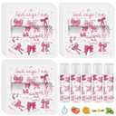 Sacubee 25 Pack Pink Bow Christian Gifts Bulk for Women Men Religious Lip Balms Bulk Church Party Favors Christmas Party Gifts Stocking Stuffers Bible Verse Study Supplies for Employee Staff Coworkers