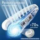FrSara Portable Fan, Personal Neck Fan that Blows Cold Air, Upgraded 4000mAh,Long Endurance,Upgraded air volume,Easier to Use,360 Cooling,No Hair Twisting,Non-Slip Material,Rechargeable,3-Speed