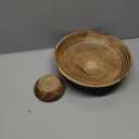 NIRMAN FRUIT BOWL Mango Wood Round Shaped Serving Bowl For Fruit,Dessert Platter Tray Dish Kitchen Dining Fruit,Dessert,Snack (12" x 12" x 5")