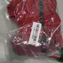 Dog Raincoat, Waterproof Winter Coat with Reflective Tape and Leash Holes, Lightweight &Windproof Jacket with Elasticized Belly and Cuff Designs,Red Dog Raincoat with Side Zipper