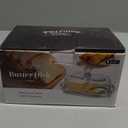 7.5" Large Glass Butter Dish with Cover, Clear Crystal Glass Butter Holder Tray with Lid for Countertop Fridge