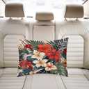 Tropical Floral Satin Pillowcase for Hair and Skin, Standard Size Slip Silk Pillow Covers Satin Pillowcase Without Zipper Pillow Cases 20"x26" Silk Pillowcases for Bedroom Sofa Home Decor (Flower9)