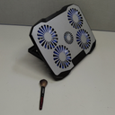 Laptop Cooling Pad,Gaming Laptop Cooler with 5 Quiet Fans for 12-15.6 Inch,Laptop Cooling Stand with 5 Height Adjustable,2 USB Ports, Phone Stand