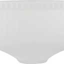 Aspen Creative 25020-64-1, Frosted Glass Bowl Shade for Hallways, Closets, Kitchen and Bathroom, Size: 8-1/2" D x 3-1/2" H