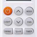 COV36174376 Replacement Remote Control Applicable for LG AC Air Conditoner LP1021BSSM LP1021BHSM LP0821GSSM LP0820WSR LP0621WSR LP0721WSR LP1420BSR LP1420BHR LP1020WSR LP1220GSR