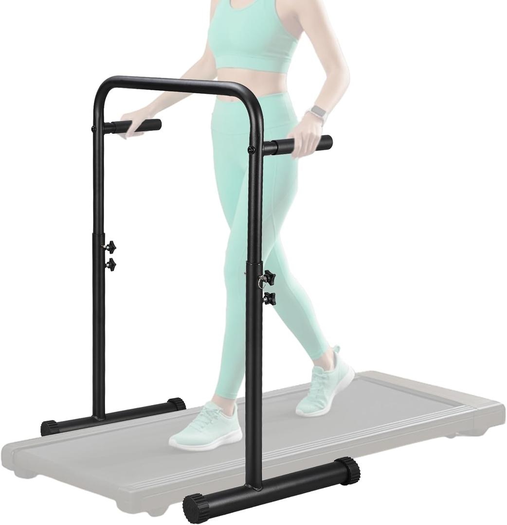 Leinuosen 24.4 Inch Walking Pad Handle Bar Only Walking Pad Attachment Accessories Adjustable Treadmill Handrail Handlebar Increase Height from 38.58 to 47.24 Inch