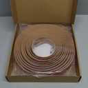 Flexible Carpet Edge Trim  Self-Adhesive Waterproof Cuttable Safety Edging for Thick Rugs &Mats, Peel & Stick Floor Transition Strip, for High-Traffic Areas (Fits Thin Carpets Up to 8mm,Brown-20Ft)