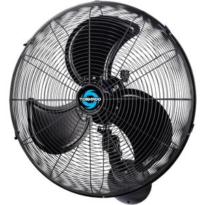 Tornado 20 Inch Pro Series Outdoor Wall Mount Fan, High Velocity, Waterproof, Oscillating, 3-Speed, 5250 CFM, UL Listed For Industrial, Commercial, and Residential Use