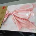 Pink Bow Wall Mirror 14.6 x 15.8'' Decorative Makeup Mirror Coquette Room Decor for Bedroom Living Room Dresser Dorm Office Cabinet