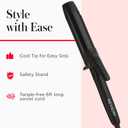 REVLON SmoothStay 1 1/2 Inch Curling Iron, Coconut Oil Infused Ceramic Curling Wand with Tourmaline Ionic Technology, Loose Soft Curls, Enhanced Shine, Reduced Frizz
