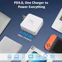 100W USB C Charger GAN III Type C PD3.0 Compact Wall Charger for MacBook Pro 16 15 14 Zoll, MacBook Air, iPad Pro, Galaxy S23 S22, Dell XPS, HP, Lenovo, Laptop, Tablet, Include 6.6Ft USB C Cable