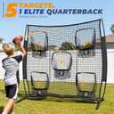 6x6/7x7/8x8ft Football Throwing Net, QB Training Equipment