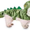 Dinosaur Dog Costume Halloween Dino Pet Costume, Funny Stegosaurus Dog Cosplay Costume for Small Medium Large Dogs, Warm Winter Dragon Dog Costume Outfits Special Events Photo Props Accessories