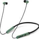 Neckband Bluetooth Headphones, Wireless Bluetooth 6.0 Earbuds with Microphone, Comfortably Light, Deep Bass Earphones 35H Playtime, IPX5 Waterproof, Magnetic Headset for Workout (Olive Green)