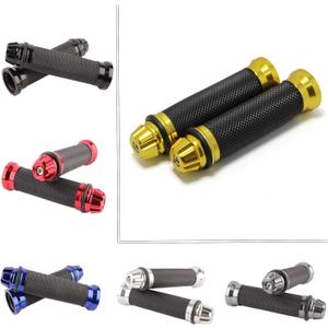 Motorcycle Grips Alluminum Bar End Thruster Grip 7/8" 22mm 24mm Motorcycle Handlebar Grips Compatible with Honda Yamaha Kawasaki(Gold)