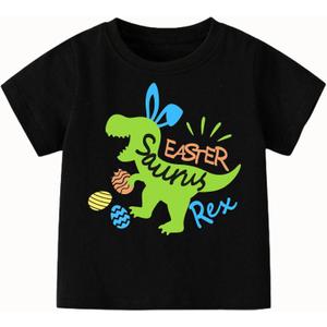 Boys Easter Shirts Kids Cotton Graphic Tees Casual T-Shirts 3-7 Years (5-6 Years)